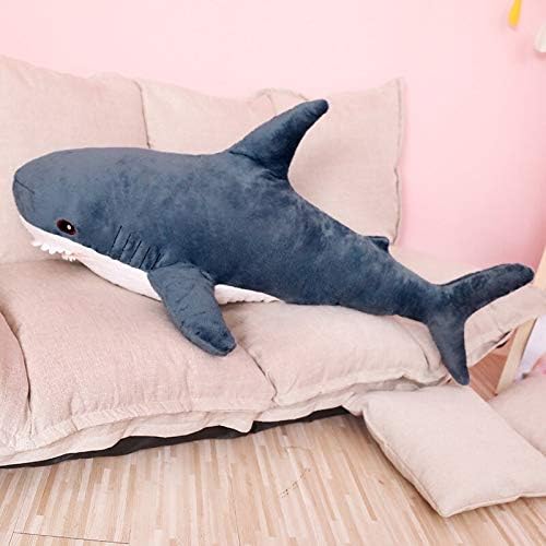 KLMF Stuffed & Plush Animals . - 70/100cm big size funny soft bite shark plush toy pillow appease cushion gift for children 1 PCs