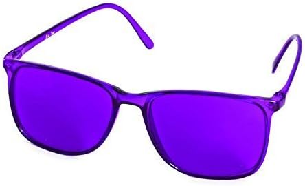 Colour therapy glasses Elegant in 12Different Colours purple
