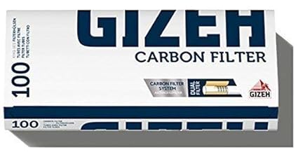 500 (5x100) GIZEH Carbon Filter (Hülsen, Filterhülsen, Zigarettenhülsen)