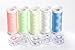5 Different Colors Glow in The Dark Embroidery Thread 150 Yards Each for Janome Brother Pfaff Babylock Singer Bernina Husqvaran and Most Home Embroidery Machines Special Embroidery Designs