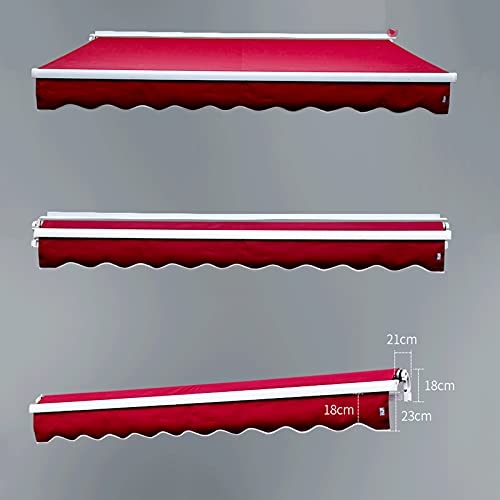 DNNAL Motorisierter Sonnenschirm, Einziehbares Fenster Markise Tür Canopypatio Deck Markise Fenster Markise Türdachen – Bild 4