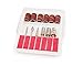 ZXUY 6pc Nail Drill Bits for Machine Replacement 3/32