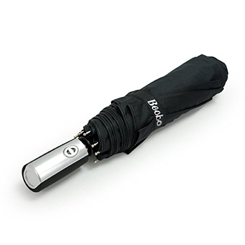 Becko Black Automatic Double-canopy Wind-proof Golf Rain Umbrella - Thumbnail 5