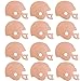 Creative Hobbies® 4 Inch Unfinished Wooden Shapes - Ready to Paint or Decorate Football Helmets | 12 Pack