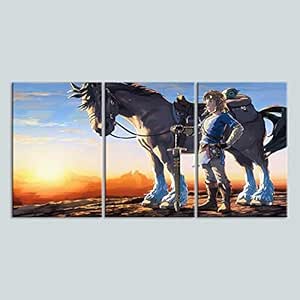Amazon.com: Canvas Art Wall Art Canvas Print Posters 3 Panel Painting