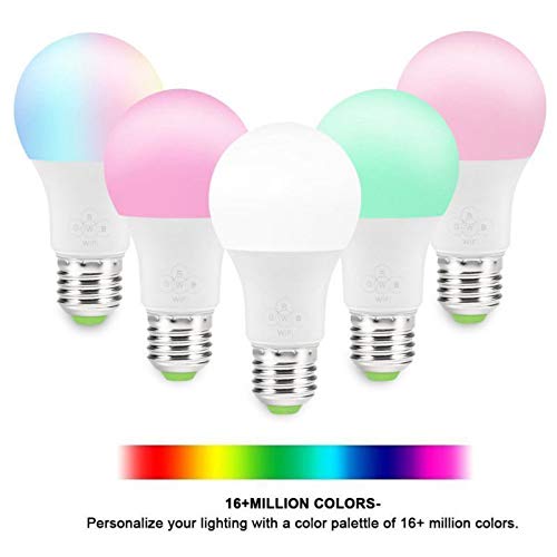 Smart WiFi Multi-Color LED Light Bulb Compatible with Alexa, Echo, Google Home and IFTTT [No Hub Req - //coolthings.us
