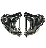 PartsW 2 Pc Suspension Kit for Buick Chevrolet GMC Isuzu Oldsmobile Pontiac Front Upper Control Arms and Ball Joints