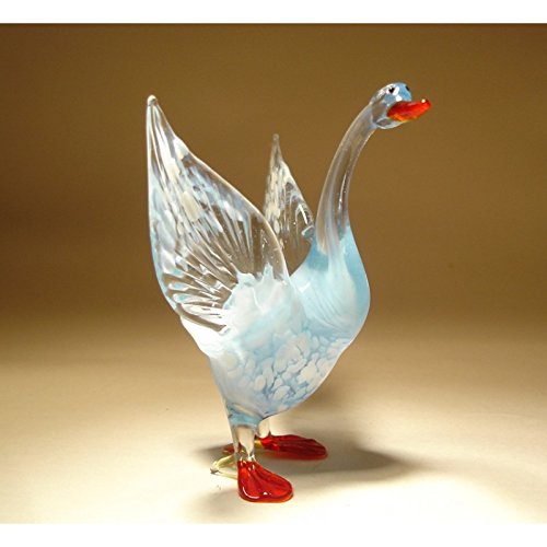 Glass Goose Figurine Home & Kitchen