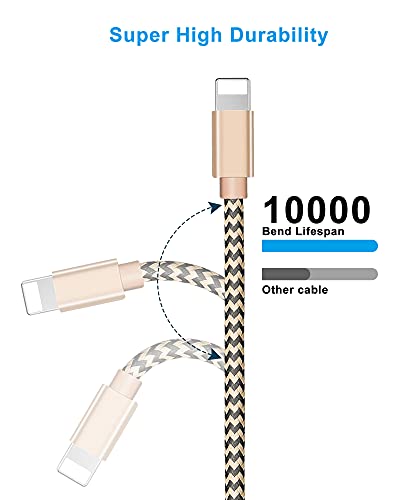 USB C to Lightning Cable 2 Pack 5FT,USB C iPhone Charger Cable Nylon Braided USB Type C to Lightning Cable Fast Charging Syncing Cable for iPhone 11 Pro/11/XR/XS/AirPods Pro/iPad Air/iPad Pro