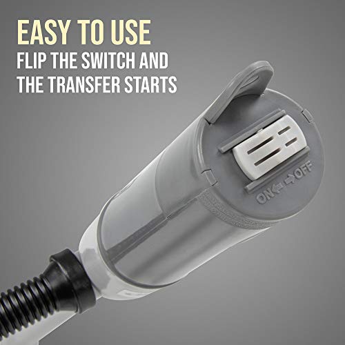 DEWAY Automatic Fuel Transfer Pump with Nozzle for Quick Flow Control
