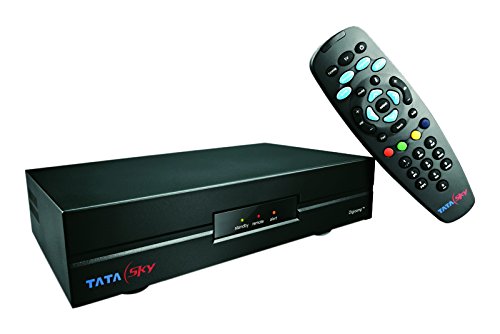 Tata Sky SD Set Top Box with 1 Month Dhamaal Mix Pack (Black)