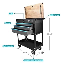 DURATECH 30-1/2 inch 3-Drawer Rolling Tool