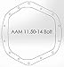aFe Power 46-70012 Dodge and GM Diesel Rear Differential Cover (Machined; Pro Series)