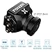 FALCORC FOXEER Predator V3 Standard FPV Camera, 1.8mm Lens 1000TVL 16:9/4:3 PAL/NTSC Switchable Super WDR OSD DC 5-40V HS1217 Mini Camera Drone FPV Racing(Black)