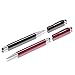 3-in-1 Stylus Pens for Touch Screens,Capactive Stylus for Smartphones,Tablets(5.7 inch Length)-Extra 2 Refills+8 Rubber Tips-Black&Wine Red