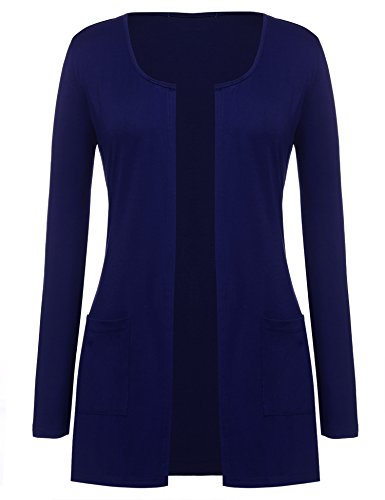 ACEVOG Women's Open Front Casual Lightweight Soft Drape Cardigan ACEVOG Women's Open Front Casual Lightweight Soft Drape Cardigan