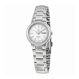Seiko Women's 5' Japanese Automatic Stainless Steel Casual Watch, Color:Silver-Toned (Model: SYME39K1)