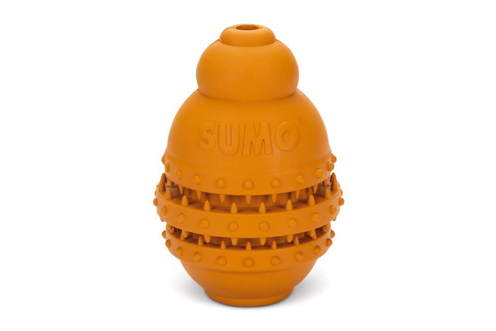 Beeztees Sumo Play Dental Dog Toy, 9 x 9 x 12 cm, Orange