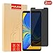 [2-Pack] PULEN Screen Protector for Samsung Galaxy A9 2018, Self-Adhesive Anti-spy Scratch Resistance Anti-Fingerprints No-Bubble Privacy Tempered Glass Protector Film for Galaxy A9 2018