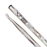 Vater Percussion Color Wrap 5A Drumsticks, Silver Optic, Nylon Tip
