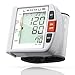 Blood Pressure Monitor Wrist Cuff - Digital BP Monitor - Fully Automatic Accurate Wrist Pressure Monitor for Home - Wrist BP Machine with Large LCD Display Carrying Case 2AAA (White) (White) (Grey)