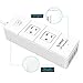 ORICO 2-Outlet Surge Protector Power Strip with 5Ft Power Cord 1700 Joules with 4 USB Charger Ports - Charges Phones, Tablets, Home and Office, Dorm Rooms - White (Former Version)