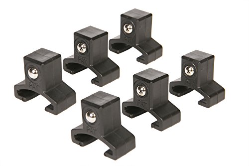 Olsa Tools | Black Spring Loaded Ball Bearing Socket Clips | 6-Pack (1/2-inch)