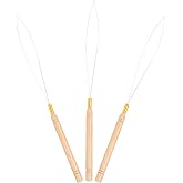 Vlasy 3PCS Hair Extension Tools Loop Needle Threader Hair Beader Tool | Pulling Hook Hair Loop Tool Extension Beads Threader Hair Tinsel Tool Micro Nano Bead Device for Tip Hair Feathers Extensions