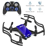 Mini Air Drone for Kids, Quadcopter Drone with Altitude Hold, Headless Mode One Key take Off/Landing, Blue&Black Drones for Boys/Girls