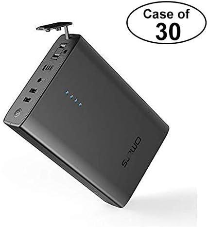 Case of 30, Omars AC Power Bank, 40200mAh AC Outlet Laptop Portable Battery Pack Travel Charger Output with Two USB Ports, 90w Output, 146Wh Universal Travel Charger Compatible with MacBook, Laptops