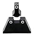 Trijicon Glock Suppressor Night Sight Set, White Front and Rear with Green Front Lamp & Orange Rear Lamps