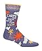 Blue Q Socks, Men's Crew, Carpe The F--k Out of This Diem,Blue, Yellow, Orange, Red,,Men's Shoe Size 7-12