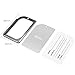 Luggage Tags, Kollea 2 Pack Aluminum Business Card Holder Travel ID Bag Tag - Silver