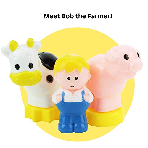 Boley My First Farm Play Set 6 Piece Set of Farm Animal and Tractor