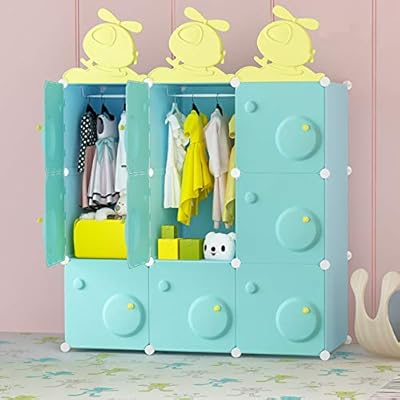 Buy Baby Dresser Kids Wardrobe Closet Organizer Toy Organizers And Storage Cubes Weekly Clothes Organizer For Kids For Girls And Boys With Hanging Rod Plastic And Modern Armoire 9 Cubes Online In
