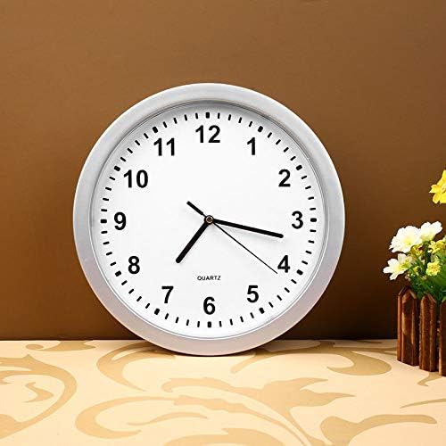 Storage Wall Clock Home Office Security Safe Money Hiding Jewelry Material Container Clock Silver 24.7Cm