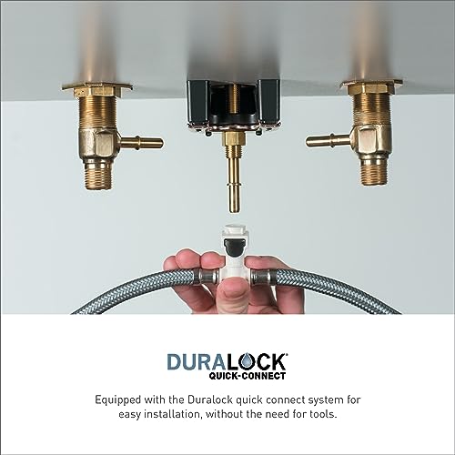 Moen Gibson Matte Black TwoHandle Widespread High Arc Modern Bathroom