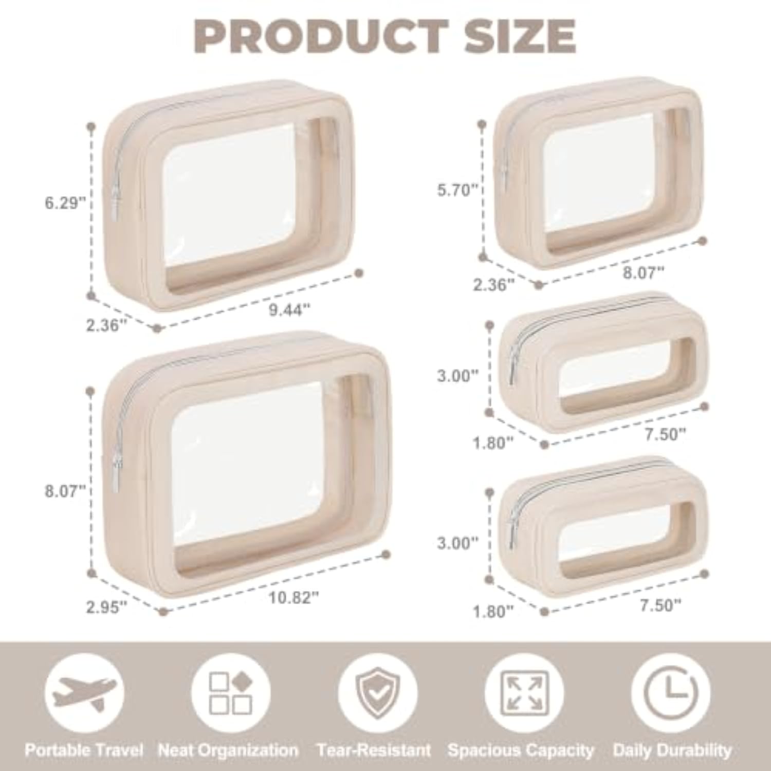5PCS 尿布袋收纳袋套装 50%OFF