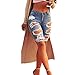 LIYT TOPSHOP Women's Fashion High Waist Ripped Hole Denim Shorts