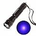 BESTSUN UV Flashlight 365nm Ultraviolet LED Blacklight Lamp Torch for Counterfeit Detection, Photography, and Bodily Fluid Identification, Scorpions, Minerals, Diamonds (Battery and charger Included)