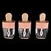 Dolity 3 x 5 ml Clear Mini Lip Gloss Tube Empty Lip Balm Cute Ice Cream Bottle Cosmetic Gloss Tube Travel Gloss Container with Lid - Pink