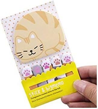 Homgomco Multi-Function Combination Note Stick Portable Mini Instant Note Book (cat)