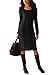 Chase Secret Womens Long Sleeve Knitted Crewneck Slim Sweater Dress