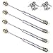 DerBlue 4 Pcs 200N/45lb Gas Strut Lift Support Cabinet Door Lift Pneumatic Support