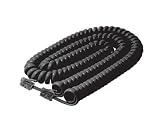 STEREN 25 FT (25 Feet - 7.62 Meters) Handset Cord Black Premium Telephone Cable Cord [STEREN BL-322-025BK] STEREN