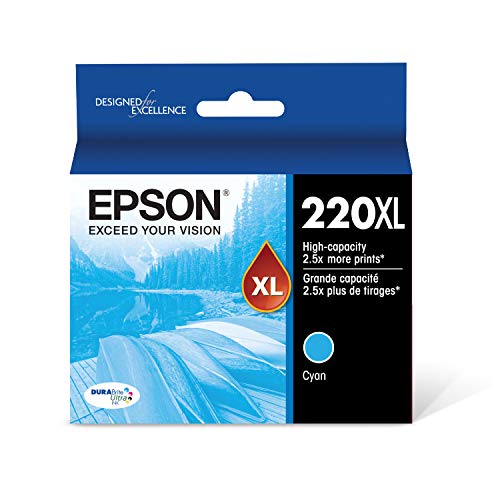 Epson T220XL220 DURABrite Ultra Cyan High Capacity Cartridge Ink