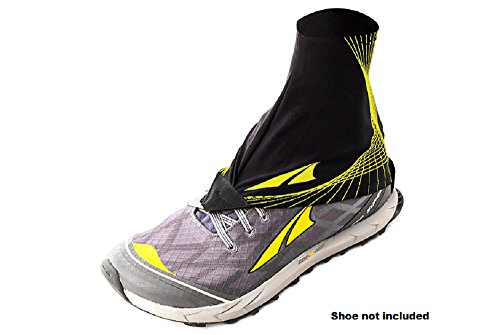 Altra Trail Gaiters, Black/Yellow, Small/Medium