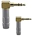 [2pcs] 3.5mm Right Angle Male Plug Gold Plated Solder Connector [Wv-lstp-2]