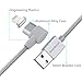 Smart&Cool Gen4 L-Shaped Nylon Braided Magnetic 2 in 1 Charging & Data Sync Cable Compatible with Phones and Tablets with Micro-USB and i-Product Interface (5 feet Silver Twin-Pack)