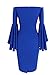 Vfemage Womens Flare Sleeve Sexy Off Shoulder Cocktail Party Bodycon Dress